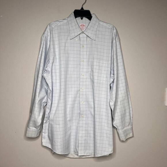 Brooks Brothers 346 Mens Original Polo Shirt All Cotton Non-Iron 17 1/2 - 4/5 - Picture 1 of 11